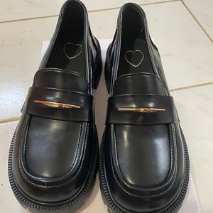 Black womens loafers Brand new